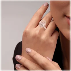 Tsars Collection - Alexandra Ring with Guilloche Pattern - Handmade in Swiss - Luxury Exclusive Collection - Avvenice^ Rings