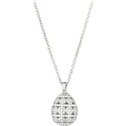 Tsars Collection - Alexandra Pavè Horizontal White Necklace - Handmade in Swiss - Luxury Exclusive Collection - Avvenice^ Necklaces