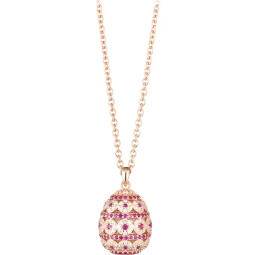 Tsars Collection - Alexandra Pavè Horizontal Fuchsia Necklace - Handmade in Swiss - Luxury Exclusive Collection - Avvenice^ Necklaces