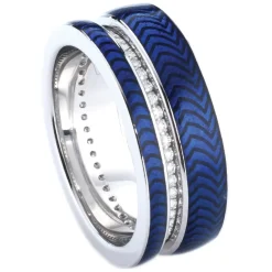 Tsars Collection - Empress Maria Dark Blue Ring - Handmade in Swiss - Luxury Exclusive Collection - Avvenice^ Rings