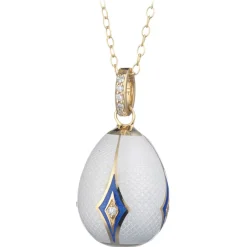 Tsars Collection - Empress Maria White Necklace - Handmade in Swiss - Luxury Exclusive Collection - Avvenice^ Necklaces