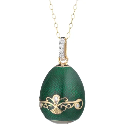 Tsars Collection - Empress Maria Green Necklace - Handmade in Swiss - Luxury Exclusive Collection - Avvenice^ Necklaces