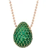 Tsars Collection - Green 9nine Silver Necklace - Handmade in Swiss - Luxury Exclusive Collection - Avvenice^ Necklaces