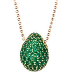 Tsars Collection - Green 9nine Silver Necklace - Handmade in Swiss - Luxury Exclusive Collection - Avvenice^ Necklaces