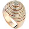 Tsars Collection - Green Spiral Silver Ring - Handmade in Swiss - Luxury Exclusive Collection - Avvenice^ Rings