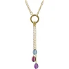 Tsars Collection - Necklace with 3 Multicolor Eggs - Handmade in Swiss - Luxury Exclusive Collection - Avvenice^ Necklaces