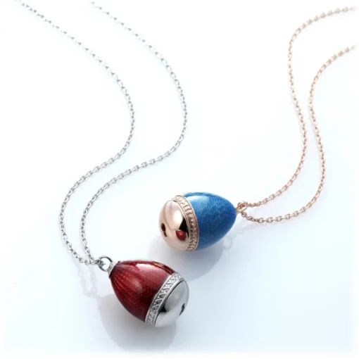 Tsars Collection - Necklace with Red Pendant with Key - Handmade in Swiss - Luxury Exclusive Collection - Avvenice