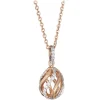 Tsars Collection - Pink 930 Silver Necklace - Handmade in Swiss - Luxury Exclusive Collection - Avvenice^ Necklaces