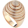 Tsars Collection - Pink Spiral Silver Ring - Handmade in Swiss - Luxury Exclusive Collection - Avvenice^ Rings