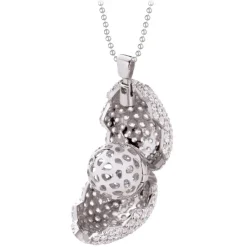 Tsars Collection - White 9nine Silver Necklace - Handmade in Swiss - Luxury Exclusive Collection - Avvenice