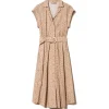 Twinset - Animal Print Cotton Dress - Beige - Dress - Made in Italy - Luxury Exclusive Collection - Avvenice^ Dresses