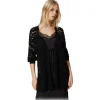 Twinset - Lace Maxi Cardigan - Black - Jackets - Made in Italy - Luxury Exclusive Collection - Avvenice^ Jackets