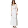 Twinset - Long Dress with Macramé Lace - White - Dress - Made in Italy - Luxury Exclusive Collection - Avvenice^ Dresses
