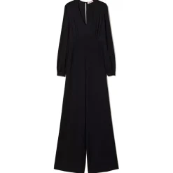 Twinset - Long Suit with Satin Bust - Black - Dress - Made in Italy - Luxury Exclusive Collection - Avvenice