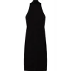 Twinset - Longuette Dress with American Neckline - Black - Dress - Made in Italy - Luxury Exclusive Collection - Avvenice^ Dresses