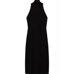 Twinset - Longuette Dress with American Neckline - Black - Dress - Made in Italy - Luxury Exclusive Collection - Avvenice^ Dresses