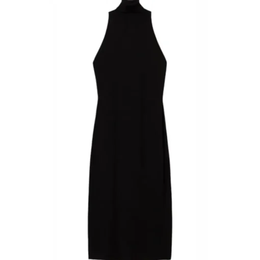 Twinset - Longuette Dress with American Neckline - Black - Dress - Made in Italy - Luxury Exclusive Collection - Avvenice^ Dresses