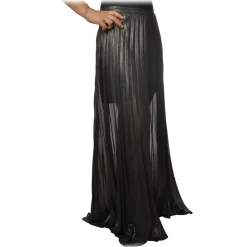 Twinset - Palazzo Trousers in Geometric Pattern - Anthracite - Trousers - Made in Italy - Luxury Exclusive Collection - Avvenice^ Trousers