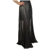 Twinset - Palazzo Trousers With Plated Effect - Black - Trousers - Made in Italy - Luxury Exclusive Collection - Avvenice^ Trousers