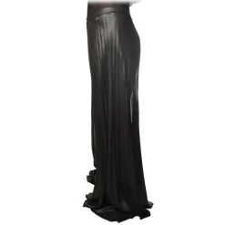 Twinset - Palazzo Trousers in Geometric Pattern - Anthracite - Trousers - Made in Italy - Luxury Exclusive Collection - Avvenice^ Trousers