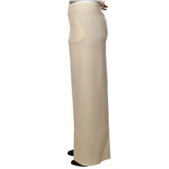 Twinset - Palazzo Trousers in Knit - White - Trousers - Made in Italy - Luxury Exclusive Collection - Avvenice