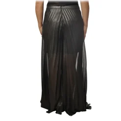 Twinset - Palazzo Trousers in Geometric Pattern - Anthracite - Trousers - Made in Italy - Luxury Exclusive Collection - Avvenice^ Trousers