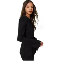 Twinset - Scalloped Blazer - Black - Jackets - Made in Italy - Luxury Exclusive Collection - Avvenice^ Jackets