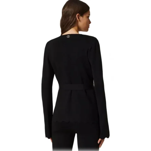 Twinset - Scalloped Blazer - Black - Jackets - Made in Italy - Luxury Exclusive Collection - Avvenice^ Jackets