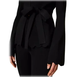 Twinset - Scalloped Blazer - Black - Jackets - Made in Italy - Luxury Exclusive Collection - Avvenice^ Jackets