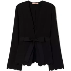 Twinset - Scalloped Blazer - Black - Jackets - Made in Italy - Luxury Exclusive Collection - Avvenice^ Jackets