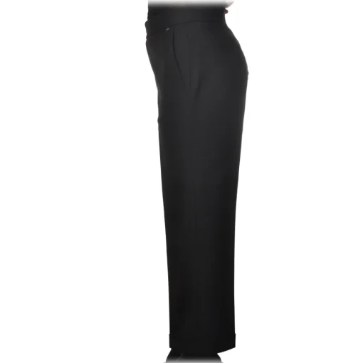 Twinset - Straight Leg Trousers America Pocket - Black - Trousers - Made in Italy - Luxury Exclusive Collection - Avvenice^ Trousers