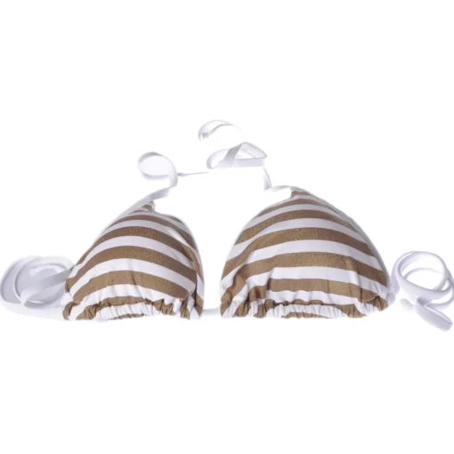 Twinset - Triangle Sea Padded Stripe Print - Gold/White - Bikini - Made in Italy - Luxury Exclusive Collection - Avvenice^ Swimwear
