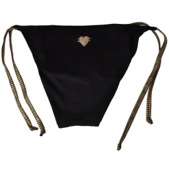Twinset - Triangle Sea Padded Paillettes - Black/Gold - Bikini - Made in Italy - Luxury Exclusive Collection - Avvenice^ Swimwear