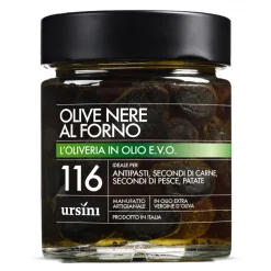Ursini - Backed Black Olives - 116 - In Extra Virgin Oil - Olives - Organic Italian Extra Virgin Olive Oil - Avvenice^ Preserved Foods