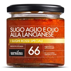Ursini - “Lancianese” Garlic and Oil Sauce - 66 - Special Red - Sauces - Organic Italian Extra Virgin Olive Oil - Avvenice^ Preserved Foods