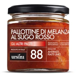 Ursini - Little Balls of Eggplants in Red Sauce - 88 - Other Meals - Organic Italian Extra Virgin Olive Oil - Avvenice^ Preserved Foods