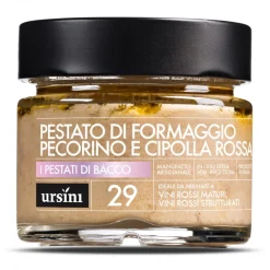 Ursini - Pecorino Cheese and Red Onion Pestato - 29 - Pestati di Bacco® - Organic Italian Extra Virgin Olive Oil - Avvenice^ Preserved Foods