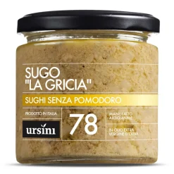 Ursini - "La Gricia" Sauce - 78 - Without Tomatoes - Sauces - Organic Italian Extra Virgin Olive Oil - Avvenice^ Preserved Foods