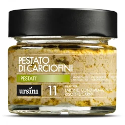 Ursini - Small Artichokes Pestato - 11 - Pestati® - Organic Italian Extra Virgin Olive Oil - Avvenice^ Preserved Foods