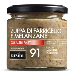 Ursini - Soup of Cracked Farro and Eggplants - 91 - Other Meals - Organic Italian Extra Virgin Olive Oil - Avvenice^ Preserved Foods