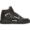 Valentino - Black Mid-Top Sneakers - Exclusive Luxury Collection - Avvenice^ Shoes