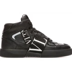 Valentino - Black Mid-Top Sneakers - Exclusive Luxury Collection - Avvenice^ Shoes
