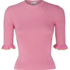 Valentino - Pink Cotton Blend Top - Exclusive Luxury Collection - Avvenice^ Tops