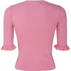Valentino - Pink Cotton Blend Top - Exclusive Luxury Collection - Avvenice^ Tops