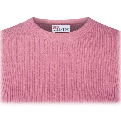 Valentino - Pink Cotton Blend Top - Exclusive Luxury Collection - Avvenice^ Tops