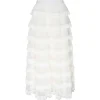 Valentino - White Tulle Long Skirt - Exclusive Luxury Collection - Avvenice