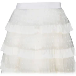 Valentino - White Tulle Long Skirt - Exclusive Luxury Collection - Avvenice