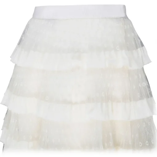 Valentino - White Tulle Long Skirt - Exclusive Luxury Collection - Avvenice