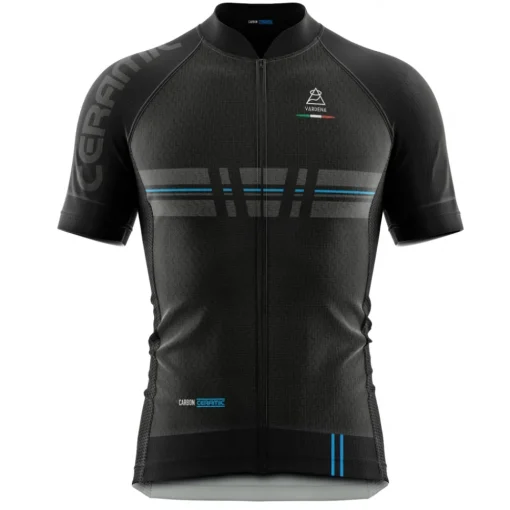 Vardena - Cut Line - Black - Carbon Ceramic Jersey - New Collection - Made in Italy - Luxury High Quality - Avvenice