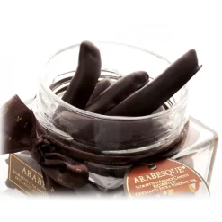 Vincente Delicacies - Candied Orange Peel Covered with 70% Extra-Dark Chocolate - Arabesque - Candied Fruit - Avvenice^ Fruits | Sweets